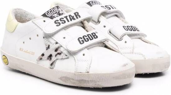 Golden Goose Kids Sneakers met klittenband Wit