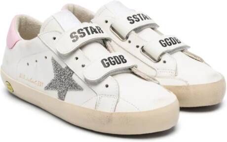 Golden Goose Kids Super-Star leren sneakers Wit