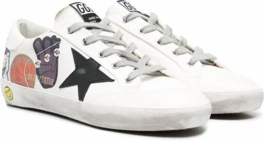 Golden Goose Kids Superstar low-top sneakers Wit