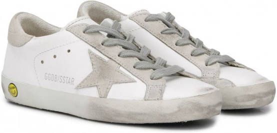 Golden Goose Kids Superstar sneakers Wit