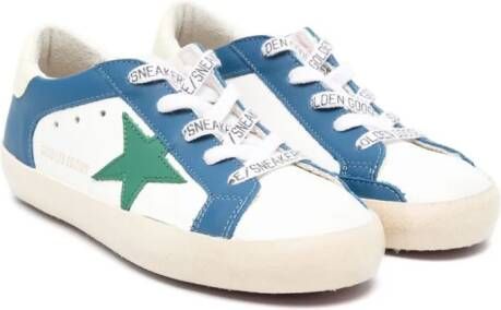 Golden Goose Kids x Bonpoint sneakers met colourblocking Blauw