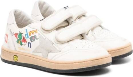 Golden Goose Kids Young Old School leren sneakers Wit