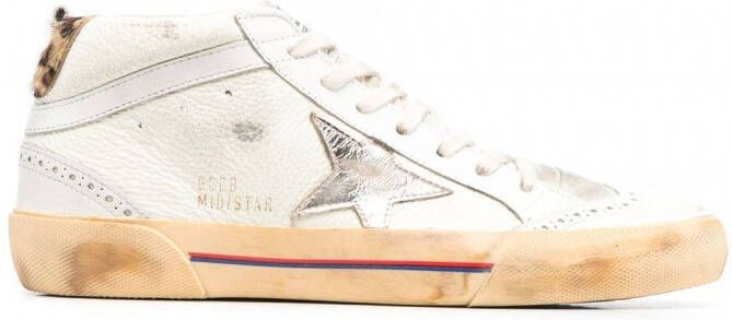 Golden Goose Mid Star high-top sneakers Beige