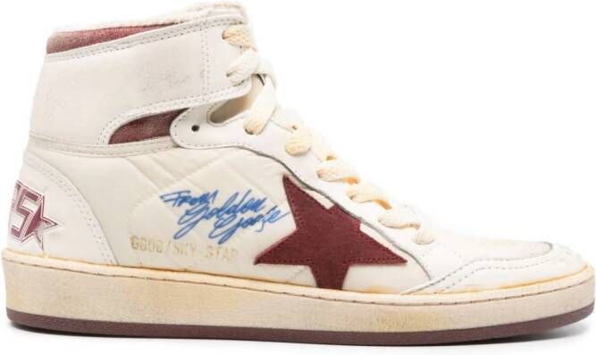 Golden Goose Sky-Star high-top sneakers Beige