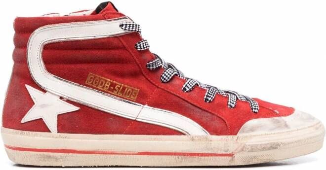 Golden Goose Slide high-top sneakers Rood