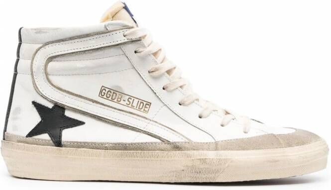 Golden Goose Slide high-top sneakers Wit