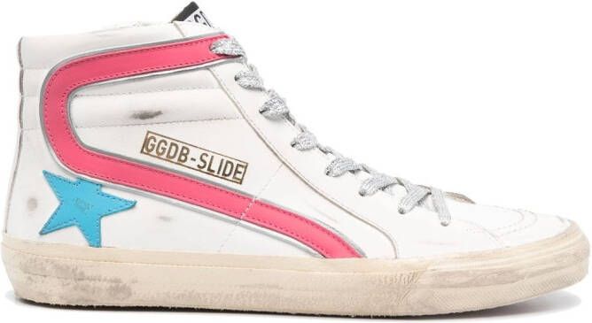 Golden Goose Slide high-top sneakers Wit