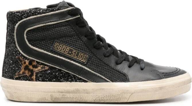 Golden Goose Slide high-top sneakers Zwart