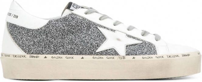 Golden Goose Sneakers met glitter Wit