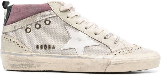 Golden Goose Sneakers met logoprint Beige