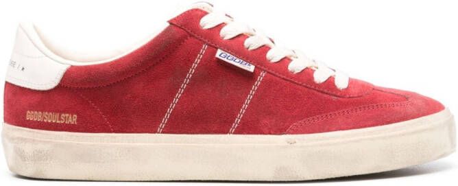 Golden Goose Soul-Star suede sneakers Rood