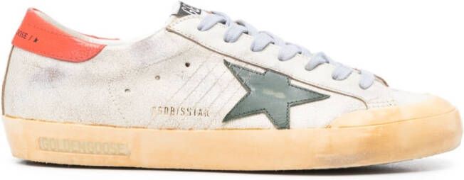 Golden Goose Super-Star gerafelde sneakers Beige