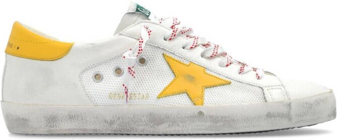 Golden Goose Super-Star sneakers met mesh Wit