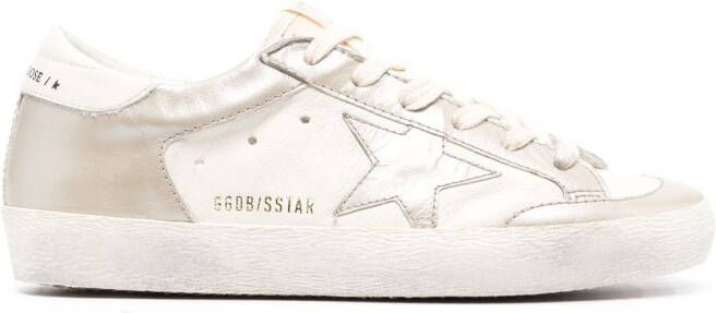 Golden Goose Super-Star sneakers met vlakken Beige