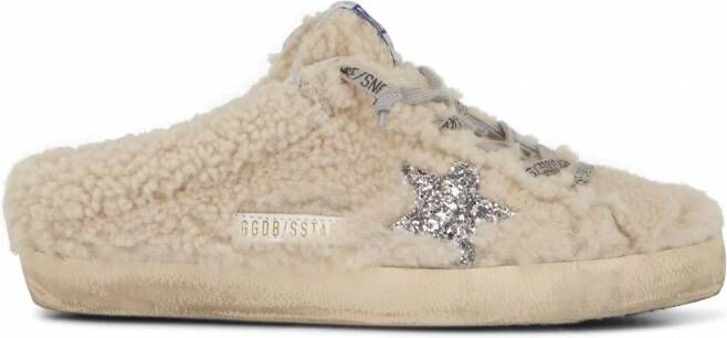 Golden Goose Super-Star Sabot lammy sneakers Beige