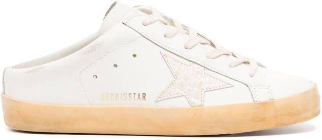 Golden Goose Superstar leren muiltjes Wit