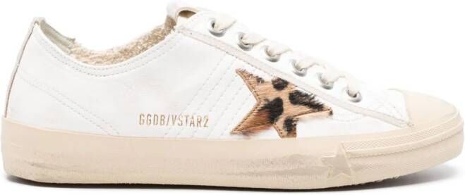 Golden Goose V-Star leren sneakers Wit