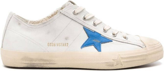 Golden Goose V-Star leren sneakers Beige