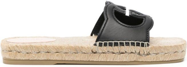 Gucci Espadrilles met GG logo Zwart