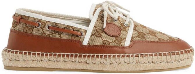 Gucci Espadrilles met veters Bruin