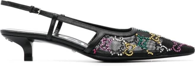 Gucci GG slingback pumps Zwart