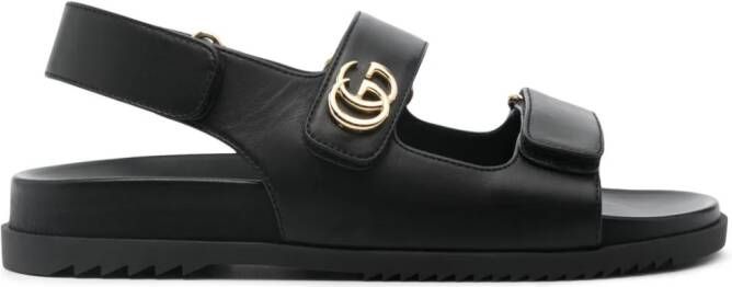 Gucci GG leren sandalen Zwart