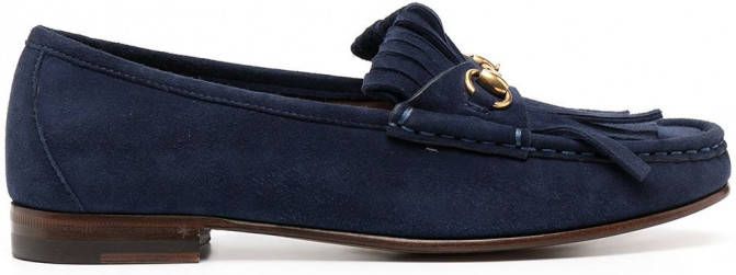 Gucci Loafers met franje Blauw