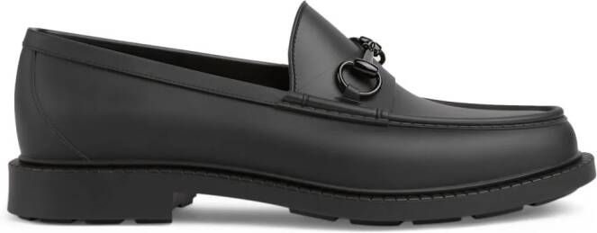 Gucci Horsebit leren loafers Zwart