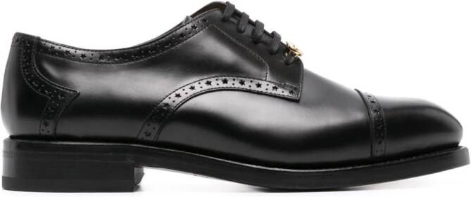 Gucci Brogues met GG plakkaat Zwart