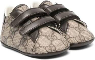 Gucci Kids Ace GG-jacquard babyschoentjes Bruin