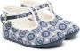 Gucci Kids Canvas babyschoentjes met GG-logo Blauw - Thumbnail 1