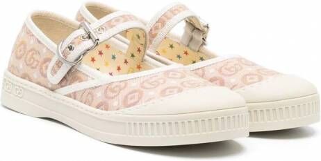 Gucci Kids Double G ballerina's Roze