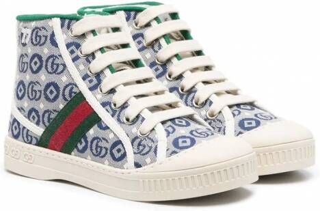 Gucci Kids High-top sneakers Blauw