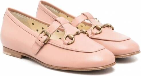 Gucci Kids Leren loafers Roze