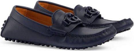 Gucci Kids Loafers met logo Blauw