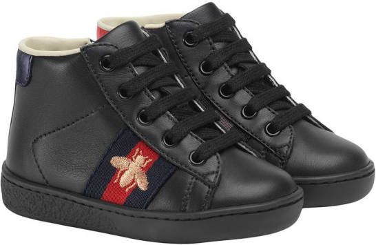 Ongeautoriseerd Diversen typist Gucci Kids leren hoge sneakers van het merk Toddler Zwart - Schoenen.nl