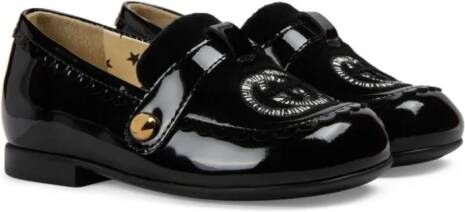 Gucci Kids Loafers met GG logo Zwart