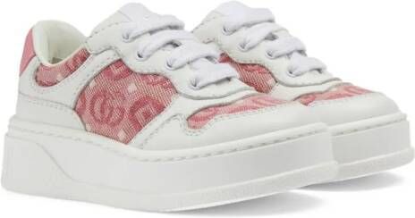 Gucci Kids Sneakers met GG logo Wit