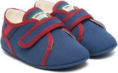 Gucci Kids Tennis 1977 canvas babyschoentjes Blauw