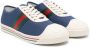 Gucci Kids Sneakers met webstreep Blauw - Thumbnail 1