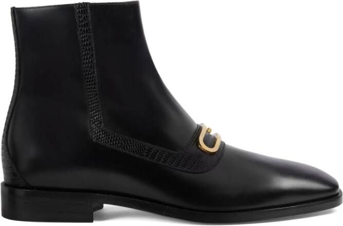 Gucci Leren loafers Zwart