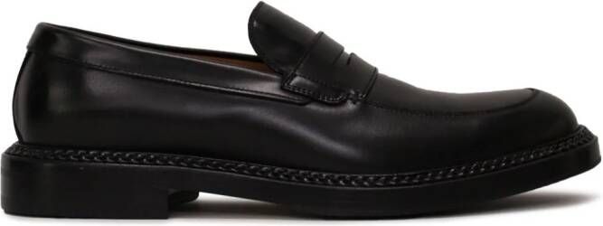 Gucci Leren penny loafers Zwart