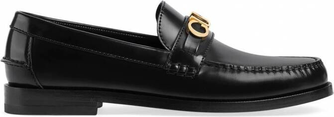 Gucci Loafers met logoplakkaat Zwart