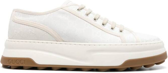 Gucci Tennis 1977 GG canvas sneakers Wit