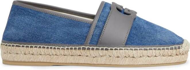 Gucci Pre-owned leren espadrilles Blauw