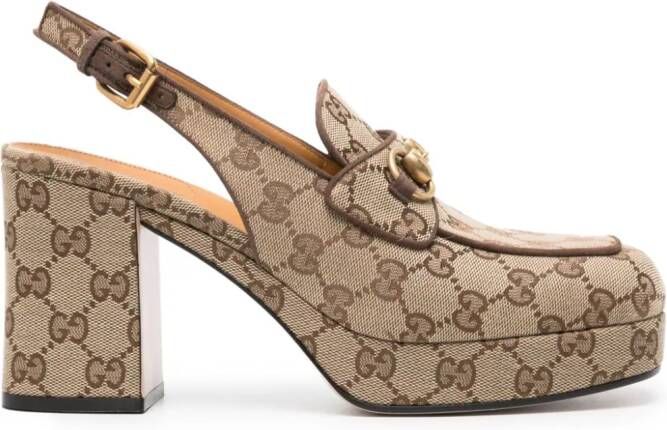 Gucci Pumps met plateauzool Beige