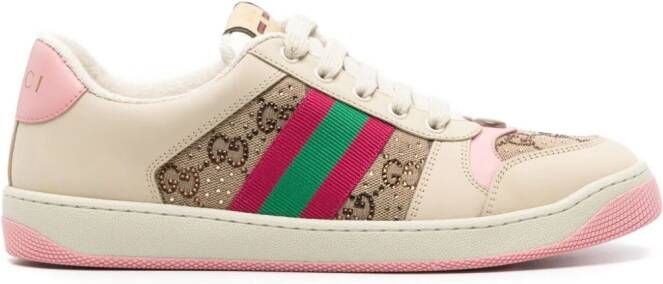 Gucci Sneakers met vlakken Beige