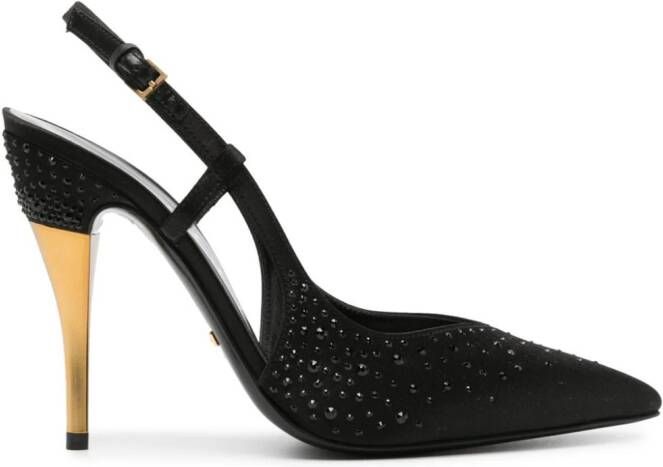 Gucci Slingback pumps met kristallen Zwart