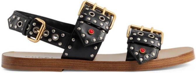 Gucci Sandalen met studs Zwart