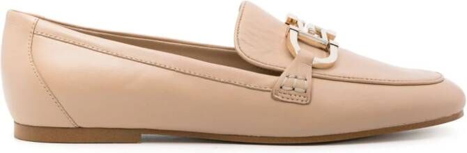 GUESS USA Leren loafers Beige